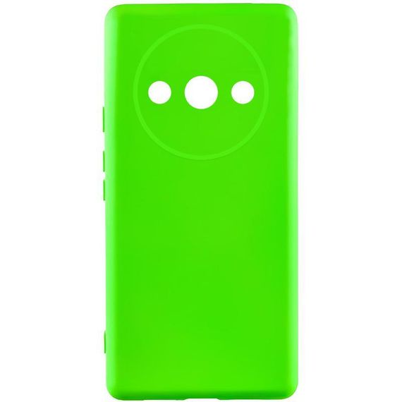 Чохол TPU GETMAN Liquid Silk Full Camera для Xiaomi Redmi A3 Салатовий / Neon Green