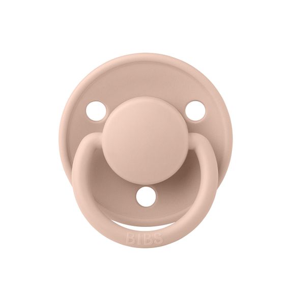 Соска пустушка BIBS De Lux Silicone (кругла) 0-36 міс – Blush | Зображення 1