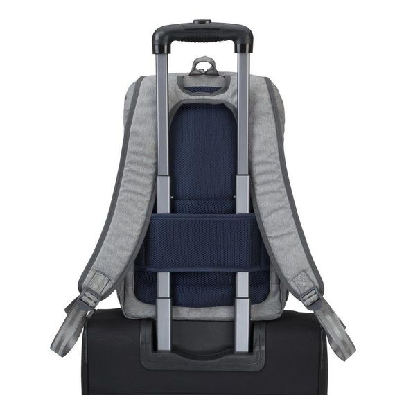 Рюкзак городской Rivacase 7760 / Grey 29х43х14.5 см серый | Зображення 9