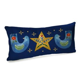 Подушка для дивану оксамитова Символі Різдва 50x24 см (52BP_23NG014)