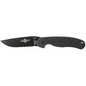 Нож Ontario Knife RAT I AUS-8 Black, Black Blade (ON8846)