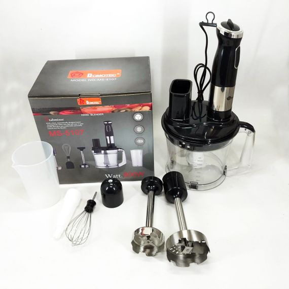 Блендер заглибний багатофункціональний 6 в 1 Domotec MS-5107 800 Вт, Потужний блендер для дому | Зображення 7