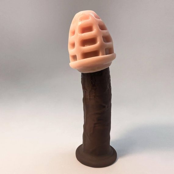 Кишеньковий мастурбатор у вигляді вагіни Alive Mini Shot Experience бежевий Sex Aura | Зображення 7