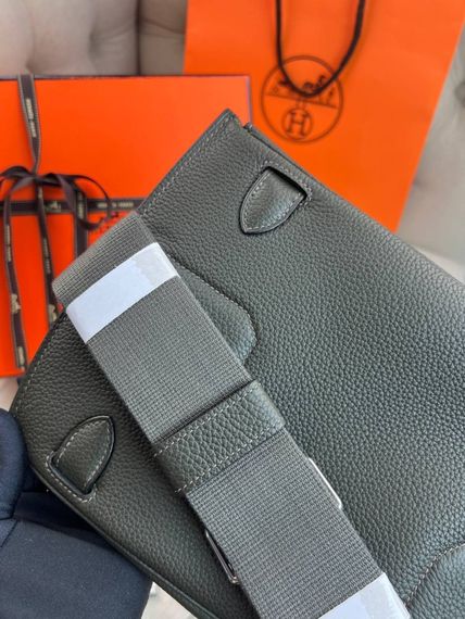 Месенджер коричневий Hermes Hac a Dos PM Coffee c885 | Зображення 8