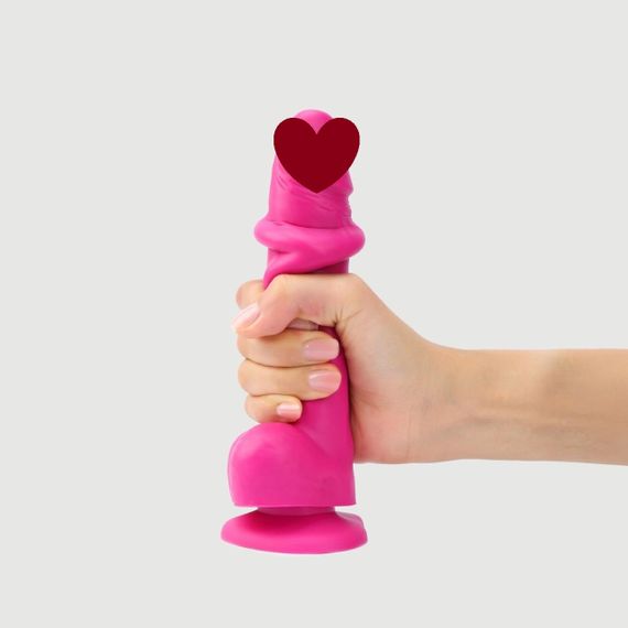 Реалистичный фаллоимитатор Strap-On-Me Sliding Skin Realistic Dildo Fuchsia S, эффект подвижной кожи sexstyle