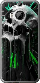 Чехол на HTC One M9 Plus Череп-часы "4100u-134-17620"