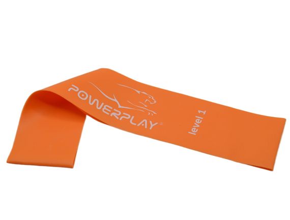 Резинка для фітнесу PowerPlay 4140 Level 1 Stretch Band (1-5 кг.) Помаранчева | Зображення 3