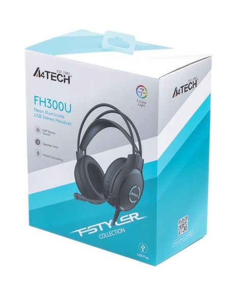 Гарнітура A4-Tech FH300U USB, колір чорний | Зображення 3