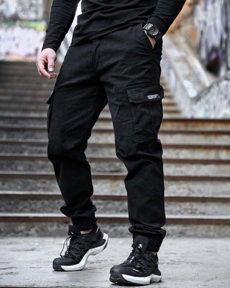 Городские штаны карго Black РП7432