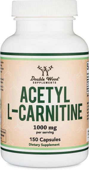 Ацетил L-карнитин Double Wood Acetyl L-Carnitine 1000 mg (на 2 капсули), 150caps