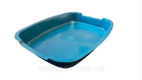 Туалет для котов синий 37x27x6 см 6213