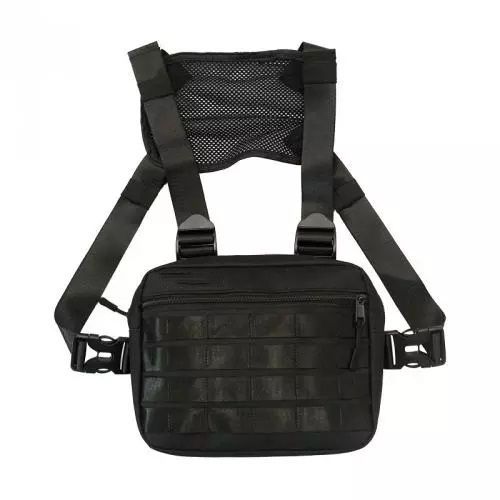 Нагрудна сумка з Cordura 1000D, розгрузка чоловіча, чорна