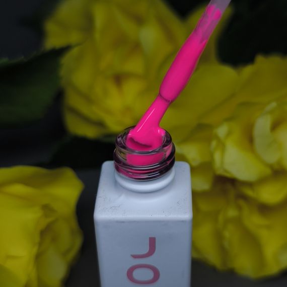 Гель-лак JOIA vegan 098 насичений неоново-рожевий, 6 мл