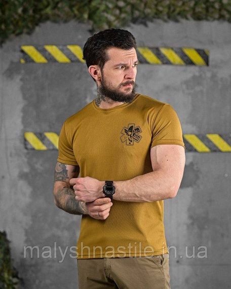 Тактическая потоотводящая футболка  ParaMedic coyot ДЛ6504 | Зображення 1