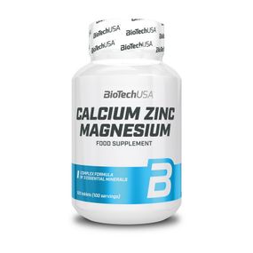 Calcium Zinc Magnesium Кальцій Цинк Магній - мінеральний комплекс BioTech 100 таблеток