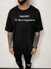 Футболка з мерчем - Чорний - 58-004