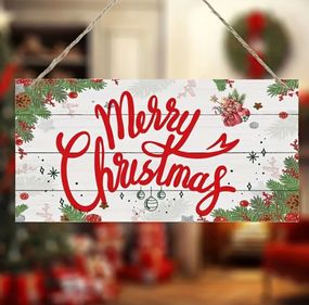 Дерев'яна табличка-постер

Merry Christmas