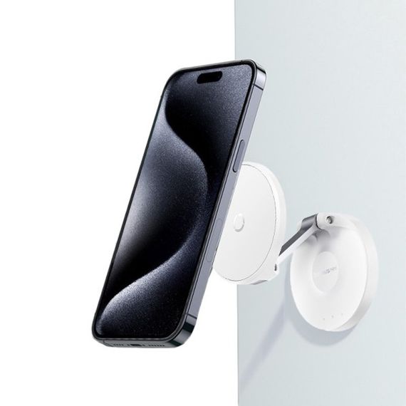 Держатель для телефона Baseus MagPro Magnetic Foldable Phone Mount (B10564101) White | Зображення 1