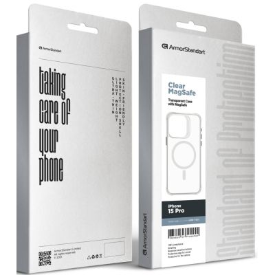 Чехол для мобильного телефона Armorstandart Clear Magsafe Apple iPhone 15 Pro Tansparent (ARM71051) | Зображення 5