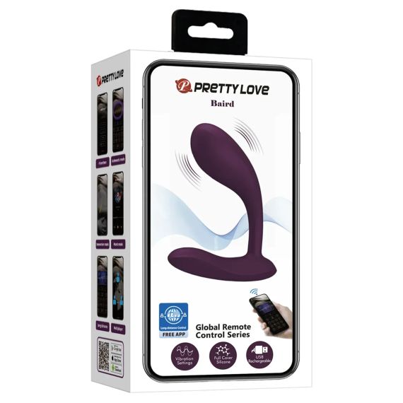 Вібромасажер серії G-Spot APP від Pretty Love - Baird Purple, BI-014992HP-1 Sex Aura | Зображення 6