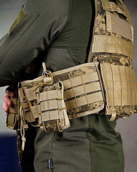 Якісна плитоноска 4 скидання з наплечником Attack піксель ПП7564 | Зображення 5