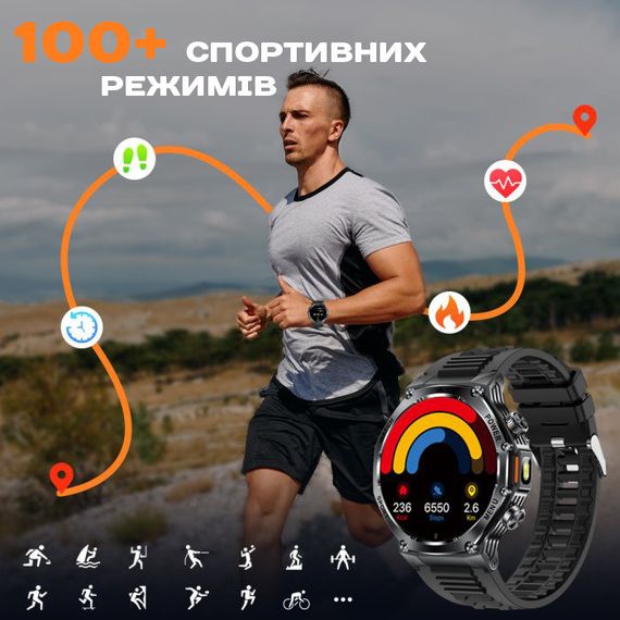 Smart Surf X Pro Black Steel, 2 ремешка | Зображення 6