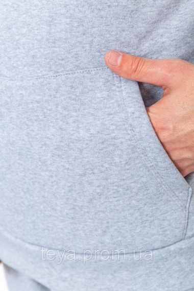 Спортивний костюм чоловічий на флісі, колір світло-сірий, розмір XXL FA_008241 | Зображення 4