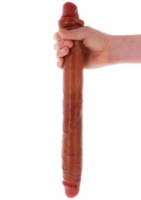 Фалос двосторонній ToyJoy Get Real Skin з крайнім тілом, мулат Sex Aura