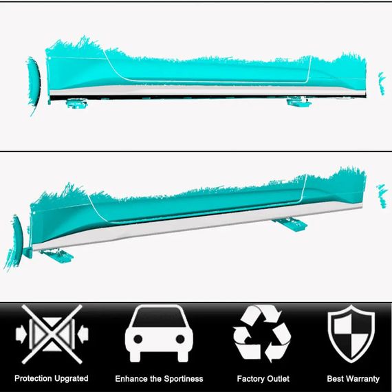Боковые пороги (Карбон) для Ford Mustang 2024- гг | Зображення 1