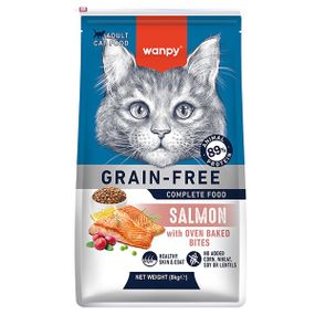 Сухий корм для котів з лососем Wanpy Adult Cat GF Salmon, 8 кг