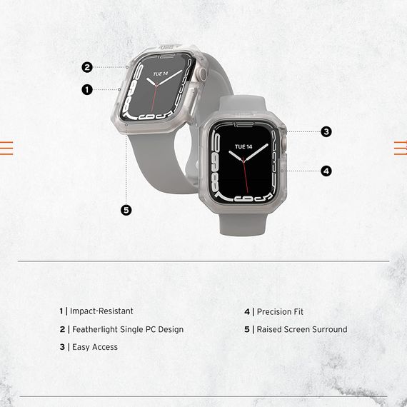 Чохол UAG для Apple Watch Case 41mm Scout, Frosted Ice (1A4001110202) | Зображення 4