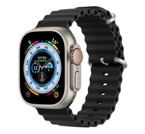 Ремінець силіконовий Primolux Ocean для годинника Apple Watch 38 mm / 40 mm / 41 mm - Black