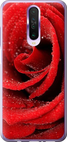 Чехол на Xiaomi Redmi K30 Красная роза "529u-1836-17620"