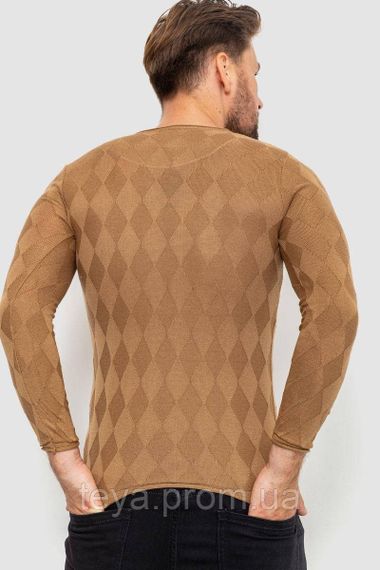 Светр чоловічий, колір коричневий, розмір L-XL FA_008270 | Зображення 3