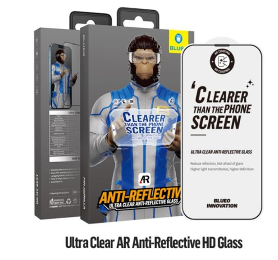 Захисне скло Blueo Ultra Clear AR Anti-Reflective HD Glass iPhone 15 Pro Black