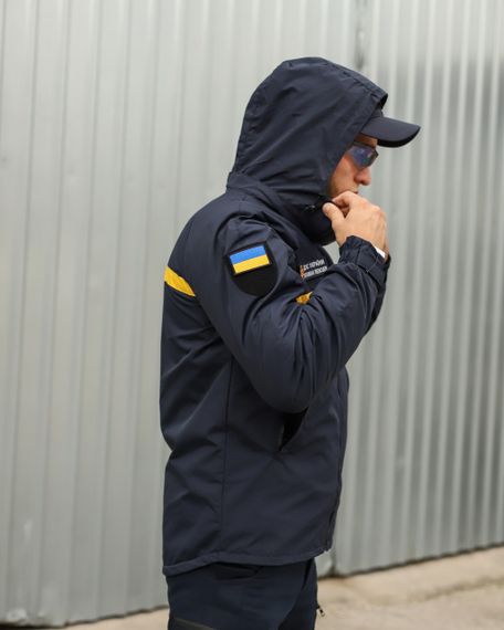 Куртка ветровка Patrol для ГСЧС на сетке синяя | Зображення 2
