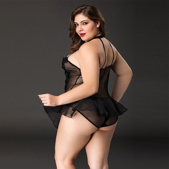 Черное тедди с юбочкой XL/XXL sexstyle | Зображення 2
