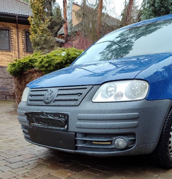 Зимняя накладка на решетку (нижняя) Матовая для Volkswagen Caddy 2004-2010 гг | Зображення 1