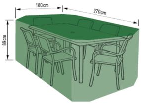 Чехол для набора садовой мебели 270x180x89 см полиэтилен FLO-92115