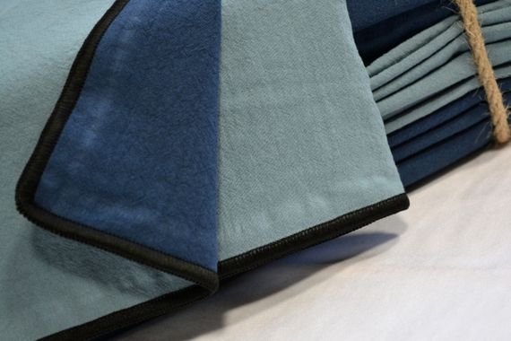 Постельное белье Limasso Stonewashed Essualte 200 х 220 см Akdeniz Mavisi - Dress Blue | Зображення 6