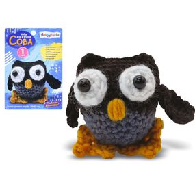 Детский набор для вязания "Сова" M5865UA 55-55 мм, пластиковая игла, пряжа