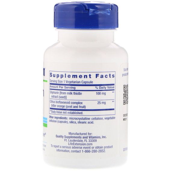Расторопша Life Extension Silymarin 100 mg 90 Veg Caps | Зображення 1