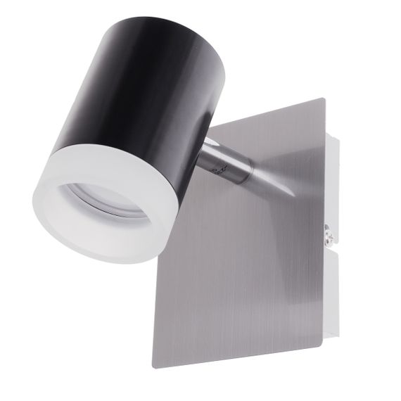 Светильник настенный накладной спот LED HTL-206/1 GU10 for SN+BK