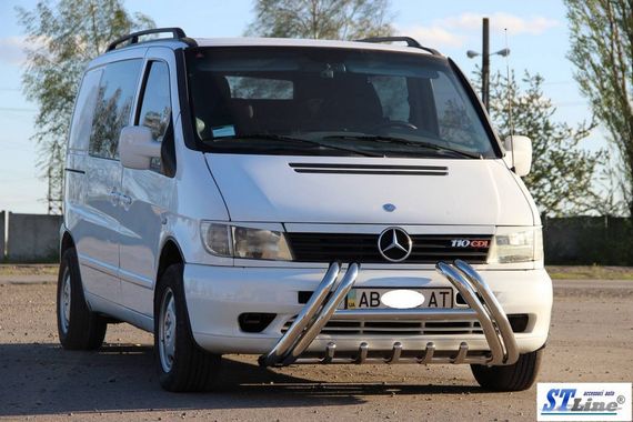 Кенгурятник WT01 (нерж.) для Mercedes Vito W638 1996-2003 гг | Зображення 1