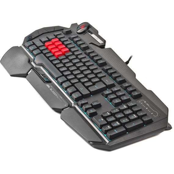 Клавіатура A4Tech Bloody B318 Black USB Black (Bloody B318 Black LK Black) | Зображення 2