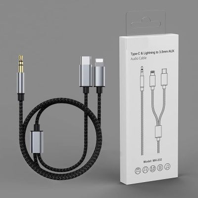 Кабель мультимедийный MH-232 AUX 3.5mm - USB Type-C - Lightning XoKo (XK-MH-232) | Зображення 2