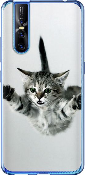 Чехол на Vivo V15 pro Летящий котёнок "2322u-1763-17620"