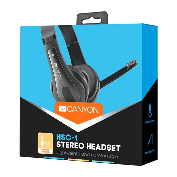 Навушники Canyon HSC-1 Black (CNS-CHSC1B) | Зображення 3