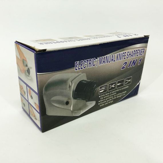 Точила для ножей ELECTRIC SHARPENER, Поворотная точилка для ножей, Автоматическая BE-996 электрическая точилка | Зображення 5