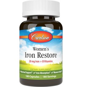 Мікроелемент Залізо Carlson Labs Women's Iron Restore 180 Soft Gels